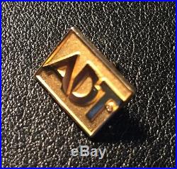 10 Karat Gold Official ADT Lapel Pin / Tie Clip