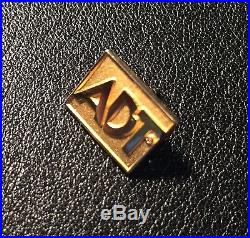 10 Karat Gold Official ADT Lapel Pin / Tie Clip