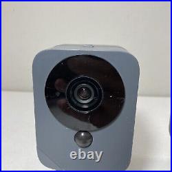 (2) BLUE SCE2r0-29 Outdoor Security Camera ADT with chargers and battery Gray