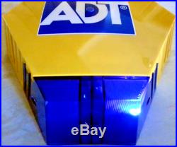 2x NEW STYLE ADT Twin LED Flashing Solar Decoy Bell Box Dummy Kit + Battery