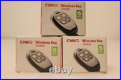 3 DSC WS4939 Wireless 4-Button Remote Alarm Keyfob