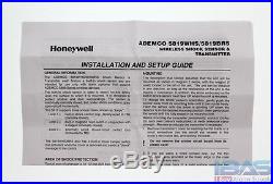 3 Honeywell Ademco ADT 5819WHS Wireless Door / Shock Sensor Alarm System Contact