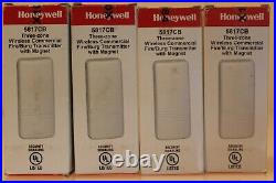 4 Honeywell 5817CB Wireless Commercial Sensor with Magnets and battery
