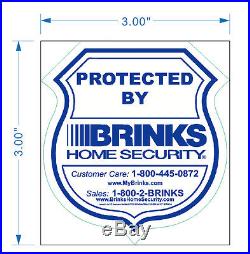 400 Brinks Home security sticker for wall window door burglar protect safe home