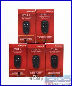 5 Honeywell Ademco ADT 5834-4 Alarm Security System Wireless Remote Control Key