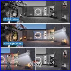 6k Dual Lens Wireless Home Security Camera Outdoor System UHD Wifi+4G Waterproof