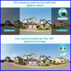 8MP Dual lens Wifi IP Camera 180° Ultra Wide View Angle Panoramic CCTV SmartCam