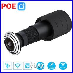 8PCS DC 5V Wifi POE IP Camera Door Eye Hole 1080P 1.66mm FishEye Lens Peephole