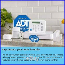 ADT DIY LifeShield 11-Piece Easy, DIY Smart Home Security System Optional 24/7