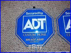 ADT Reflective Yard Signs With Poles And 4 Stickers