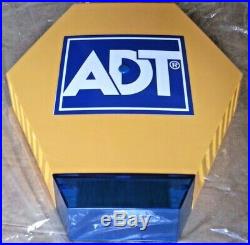ADT Solar LED Flashing Alarm Bell Box Decoy Dummy Kit + Bracket And Battery