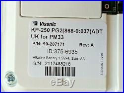 ADT Visonic Keypad KP 250 PG2 for ADT Powermaster 33 P/N 90-207171 ID 375-6395