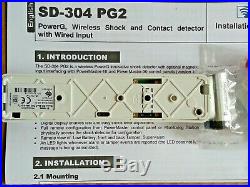 ADT Visonic SD 304C PG2 Wireless Shock Vibration Contact (868-0) ID170-7147