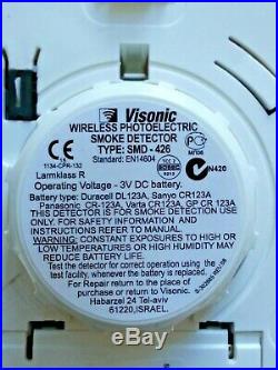 ADT Visonic SMD 426 PG2 Wireless Photoelectric Smoke Detector (868-0)ID200-3195