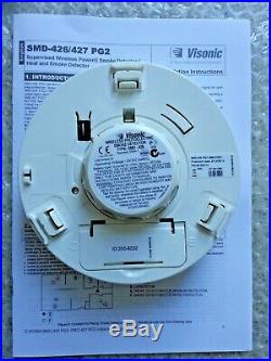 ADT Visonic SMD 426 PG2 Wireless Photoelectric Smoke Detector (868-0)ID200-8032