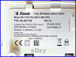 ADT Visonic SR 720B PG2 WIRELESS POWERG 2 WAY INDOOR SIREN ID 400-3545 (868-0)