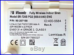 ADT Visonic SR 720B PG2 WIRELESS POWERG 2 WAY INDOOR SIREN ID 400-5684 (868-0)