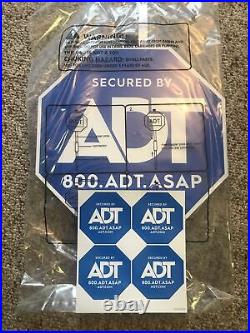 ADT Yard? Security Sign with Aluminum Post and Window Stickers