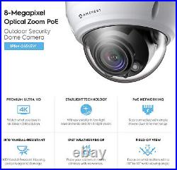 AMCREST UltraHD 8M 4K Varifocal PoE Dome Outdoor Security IP Camera