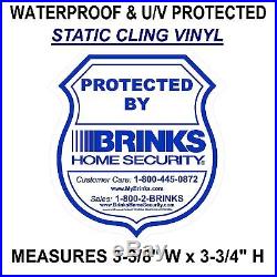BULK 50 LOT OF BRINKS ADT Home Security System Warning Sticker Decal Signs