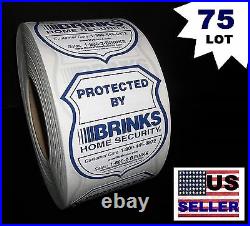 BULK 75 LOT BRINKS ADT Home Apartment Security System Warning Sticker Decals
