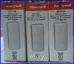 Brand New 3 Honeywell 5817CB Wireless Commercial Sensor with Magnets, battery