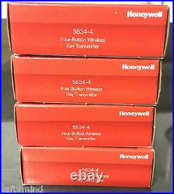 Brand New 4 Honeywell 5834-4 wireless remote Keyfob for any Lynx panels