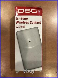 Brand New Tyco Dsc Tri-zone Wireless Door Window Contact Ws4965