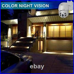 Color Night Floodlight Outdoor WiFi Security Camera GENBOLT AI Home Security
