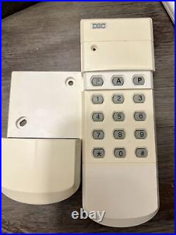 DSC Wireless Wire-Free Alarm Keypad RARE WLS-910 with Panic Buttons Fire Police