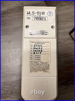 DSC Wireless Wire-Free Alarm Keypad RARE WLS-910 with Panic Buttons Fire Police