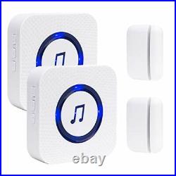 Door Chime, Wireless Door Sensor Sanjie Door Entry (2 Sensors +2 Receivers)