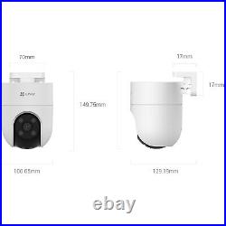 EZVIZ H8c Pan & Tilt Wi-Fi Camera 2K, Outdoor, 2MP Resolution, Smart IR, White