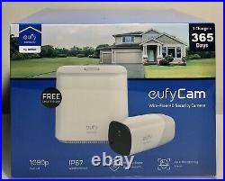 EufyCam Wireless Home Security System 1-Cam Kit 1080P NEW T88001D1