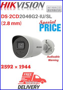 Hikvision DS-2CD2046G2-IU/SL 2.8 AcuSense Strobe Audio Warning Bullet Camera
