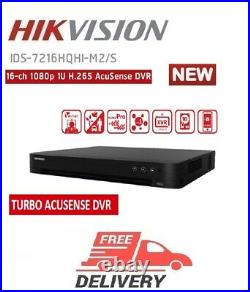Hikvision iDS-7216HQHI-M2/S 16CH 2MP Acusense Turbo HD DVR NEW