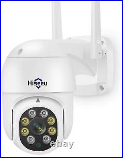 Hiseeu 2K 3MP PTZ Security Camera Outdoor, WiFi Camera