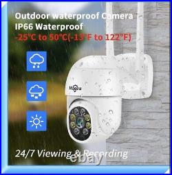 Hiseeu 2K 3MP PTZ Security Camera Outdoor, WiFi Camera