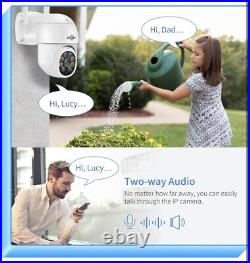 Hiseeu 2K 3MP PTZ Security Camera Outdoor, WiFi Camera