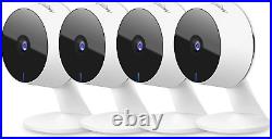 LaView Security Cameras 4pcs, Home Camera Indoor 1080P 4 4 Pack, White