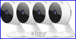 LaView Security Cameras 4pcs, Home Camera Indoor 1080P 4 Pack, White