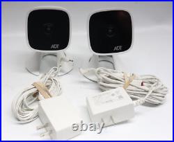 Lot of 2 ADT RC845 1080p Wireless Indoor/ Outdoor Security Camera White