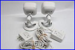 Lot of 2 ADT RC845 1080p Wireless Indoor/ Outdoor Security Camera White