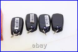 Lot of 4 Honeywell Ademco 5834-4 (1x 5834-4EN, Chrome) Wireless Key Remotes