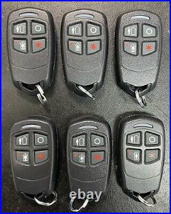 Lot of 6 New Honeywell 5834-4 Four Button Remote Control Black