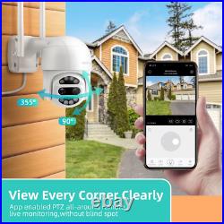 Motion Camera, Wifi for Home Security, Weatherproof, Full-Color Night Vision