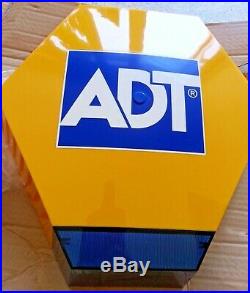 NEW ADT Solar LED Flashing Alarm Bell Box Decoy Dummy Kit Bracket & Battery Ref3