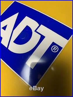 NEW STYLE ADT Dummy Alarm Box with Solar Powered Flashing TWIN LEDS & Batteries