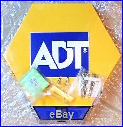 NEW STYLE ADT TWIN LED Flashing Solar Decoy Bell Box Dummy Kit + Battery