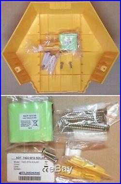 NEW STYLE ADT TWIN LED Flashing Solar Decoy Bell Box Dummy Kit + Battery (SFG-1)